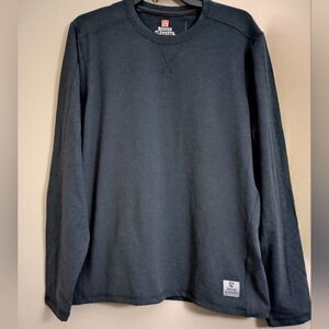 Rugged Elements Dark Blue Soft Base Layer Long Sleeve Size Medium